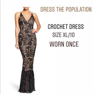 Sophia Crochet Lace Mermaid Gown